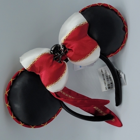 Disney Shanghai Faux Leather Pirate Minnie Mouse Ears